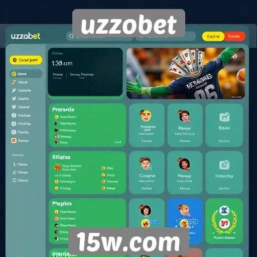 Interface do uzzobet é intuitiva e fácil de navegar